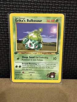 2000 Pokemon Gym Challenge - Erika’s Bulbasaur - 1st Edition Ungraded 39/132 - Image 3