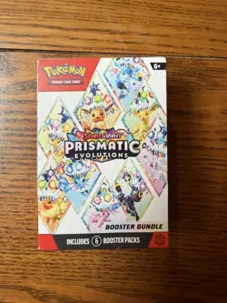 Pokemon TCG Prismatic Evolutions Booster Bundle New & Factory Sealed - 6 Packs - Image 1