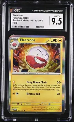 Pokemon Electrode 101/165 2023 Scarlet & Violet 151 - MEW EN Holo CGC 9.5 - Image 1