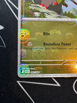 Fraxure 069/086 Master Ball Reverse Holo Pokemon TCG Black Bolt - Image 3