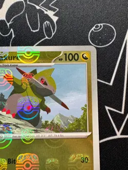 Fraxure 069/086 Master Ball Reverse Holo Pokemon TCG Black Bolt - Image 5