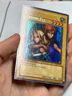 YUGIOH Gemini Elf IOC-SE1 Ultra Rare Lowered Name Misprint ERROR LP - Image 3