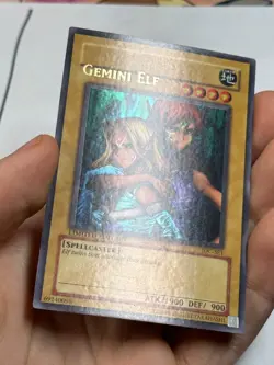 YUGIOH Gemini Elf IOC-SE1 Ultra Rare Lowered Name Misprint ERROR LP - Image 4