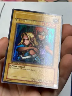 YUGIOH Gemini Elf IOC-SE1 Ultra Rare Lowered Name Misprint ERROR LP - Image 5