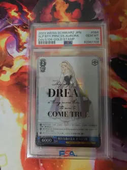 Sleeping Beauty Princess Aurora SP Weiss Schwarz Disney 100 Psa 10 - Image 1