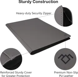 36‑Pocket Ringless Trading Card Binder – Holds 2304 Cards, Side‑Loading Black Pa - Image 5