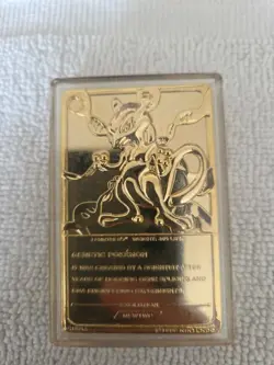 1999 Pokemon Burger King 23k Gold Plated Mewtwo Burger King Card - Image 2