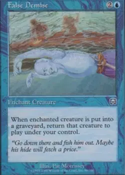 MTG False Demise - Foil, Mercadian Masques, Heavily Played, English - Image 1