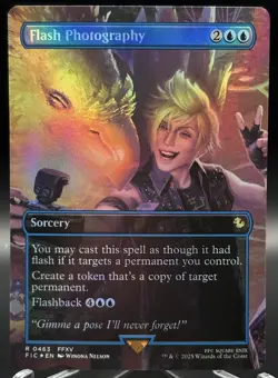 Flash Photography 0463 Borderless Foil - MTG: Final Fantasy Commander - NM ✨ - Image 1
