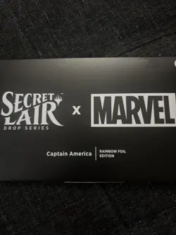 MTG - Secret Lair x MARVEL - Captain America - Rainbow Foil - Sealed - Image 2