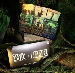 Black Panther Rainbow Foil MTG Secret Lair x Marvel In Hand Ships Now - Image 1