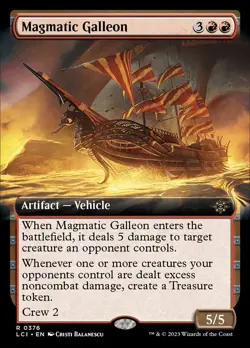 Magmatic Galleon Extended Art Regular - The Lost Caverns Of Ixalan MTG-NM - Image 1