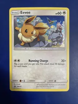 Eevee SM235 Sun & Moon Black Star Promo Ultra Rare Holo Pokemon TCG Card LP+ - Image 1