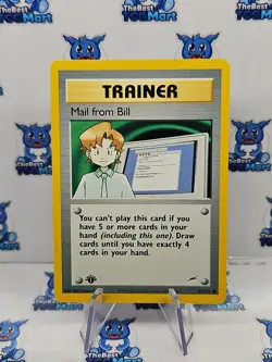 Mail from Bill - 1st Edition 105/105 Neo Destiny Pokemon NM - Image 1