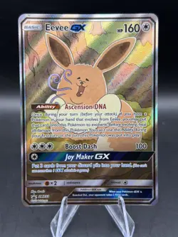 Pokemon TCG 2019 Eevee GX Full Art Holo Black Star Promo #SM233 Rare - Image 1