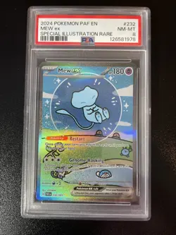 2024 Bubble Mew PSA 8 Paldean Fates Special Illustration Rare Pokemon Card #232 - Image 1