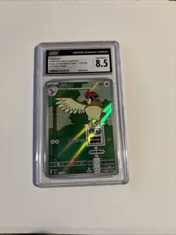 2023 POKEMON JPN SV3-RULER OF THE BLACK FLAME ART RARE #119 PIDGEOTTO CGC 8.5 - Image 1