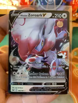 2023 Play! Pokemon Prize Pack Series 3 Hisuian Zoroark V 146 - NM - Image 2