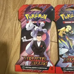 Pokemon TCG Scarlet & Violet Destined Rivals 4x Sleeved Booster Pack Art Set NM - Image 2