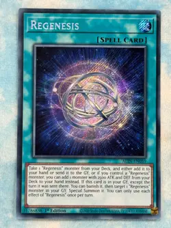 YUGIOH REGENESIS SECRET RARE 1ST NM ALIN-EN059 - Image 1