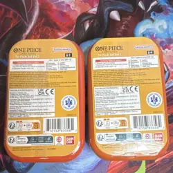 Bandai One Piece CCG Tin Pack Set Vol.2 Kit Promo Booster Luffy Ace English - Image 2