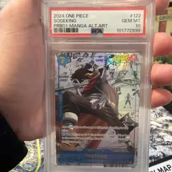 SOGEKING ENGLISH MANGA PSA 10 - 2024 ONE PIECE PRB01 Manga ALT ART - Image 3