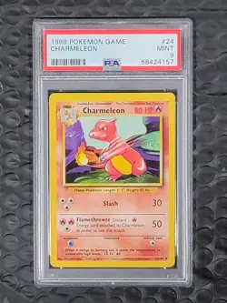 Charmeleon 1999 Pokemon #24 PSA 9 beautiful card Base Unlimited FRESH SLAB - Image 1