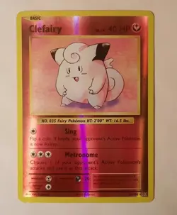 Pokemon Card TCG Clefairy 63/108 Reverse Holo Rare XY Evolutions - Near Mint - Image 1