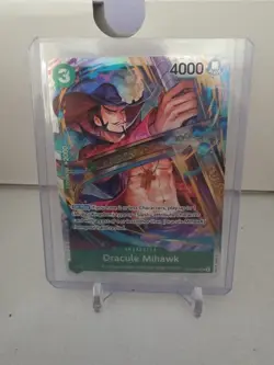 One Piece Dracule Mihawk Character Card ST12-003 SR English Holo sweet card! - Image 1