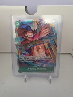 One Piece Dracule Mihawk Character Card ST12-003 SR English Holo sweet card! - Image 2