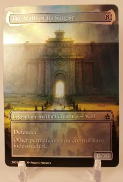 The Walls of Ba Sing Se FOIL Proxy Card Custom Fantasy Illustrated Art - Image 4