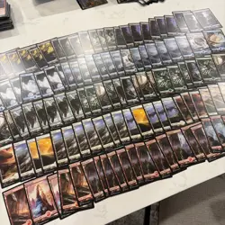 Magic the Gathering MTG Battle For Zendikar 115 Card Lot LP Full Art Basic Land - Image 1