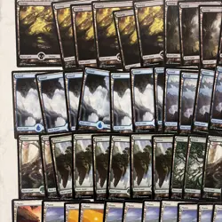 Magic the Gathering MTG Battle For Zendikar 115 Card Lot LP Full Art Basic Land - Image 2