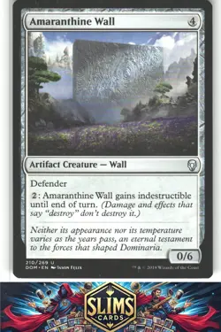 Amaranthine Wall - Dominaria - MTG - Uncommon - #210 - NM - Image 1