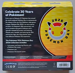 Pokemon Day 2026 Collection 30th Anniversary Promo W/ Coin Sealed In Hand - Image 2