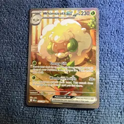 Whimsicott ex 165/086 White Flare Special Illustration Rare Pokemon TCG - Image 1