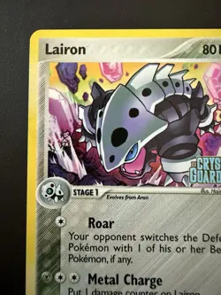 Pokemon TCG Crystal Guardians Lairon 36/100 Stamped Reverse Holo Near Mint - Image 4