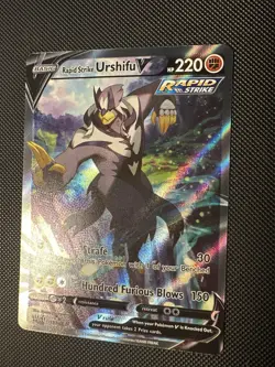 Pokemon TCG Rapid Strike Urshifu V Alt Art 153/163 SWSH Battle Styles - Image 2