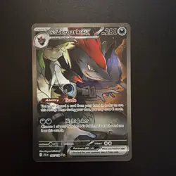 Pokemon TCG N’s Zoroark ex 185/159 SV09: Journey Together Special Illustration - Image 1