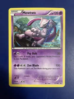 Mewtwo Cosmos Holo Pokemon XY Black Star Promo XY100 LP/NM - Image 1