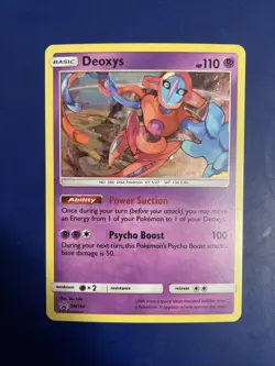 Pokemon TCG Deoxys SM164 Sun and Moon Black Star Promo LP+ Holo - Image 1