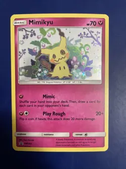Mimikyu SM163 Holo Black Star Promo Pokemon 2019 Sun & Moon LP+ Factory Fresh - Image 1
