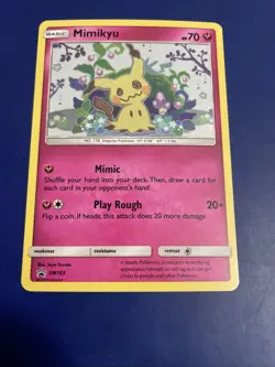 Mimikyu SM163 Holo Black Star Promo Pokemon 2019 Sun & Moon LP+ Factory Fresh - Image 3