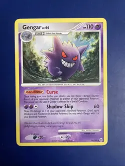 Pokemon Gengar Lv.44 16/99 Diamond & Pearl Arceus 2009 Rare NM - Image 1