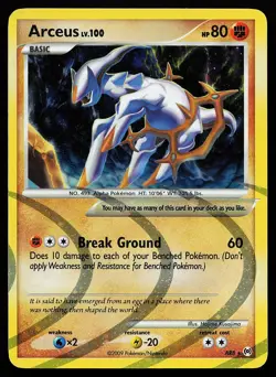 Arceus AR8 Holo Rare Arceus Pokemon Card - Image 1