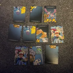 Pokemon Topps TV Animation Edition Trading Cards x 10 - Image 2