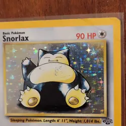Pokemon TCG Snorlax 11/64 Jungle Holo Rare WOTC. PSA 1 possibility! Rare Card - Image 5