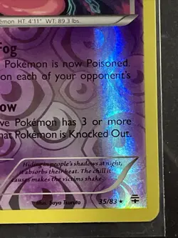 Pokemon Card Gengar 35/83 Reverse Holo Rare XY Generations - Image 5