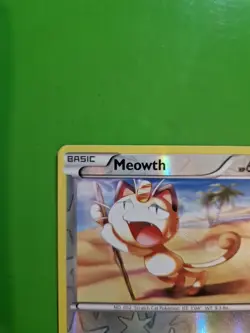 Pokemon TCG Meowth Generations 53/83 Reverse Holo Common Card Lp - Image 2