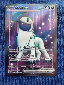 Absol Ex 214/197 Obsidian Flames Pokemon Card Double Rare Full Art Holo NM - Image 1